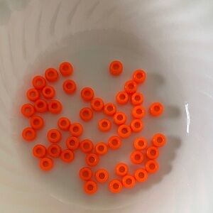 Orange Beads for Making Bracelets Necklaces and Crafts 50 count